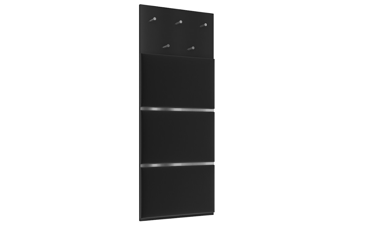 Kleiderständer schwarz silber