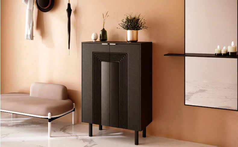 Kommode schwarz Flur modern