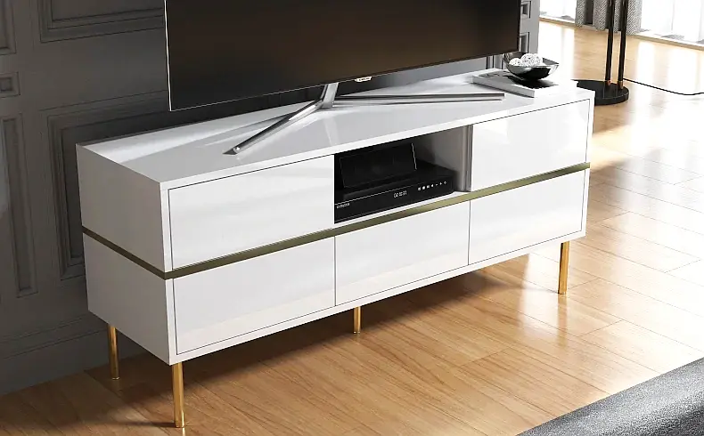 TV Schrank weiß hochglanz
