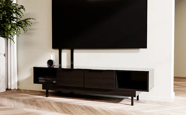Fernsehtisch schwarz hochglanz 160 cm