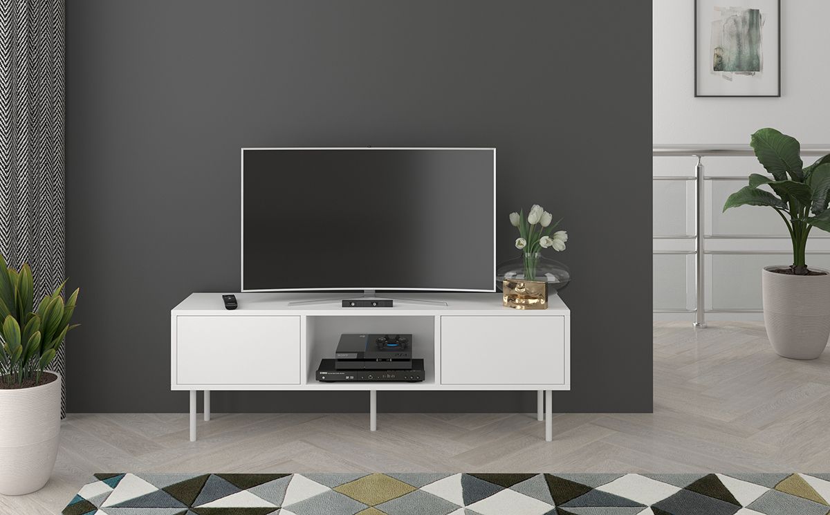 TV Lowboard 130 cm weiß