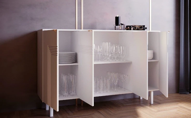 TV Schrank weiß 4 Türen