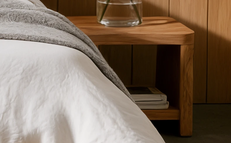 Eichenholz Nachttisch für das Schlafzimmer