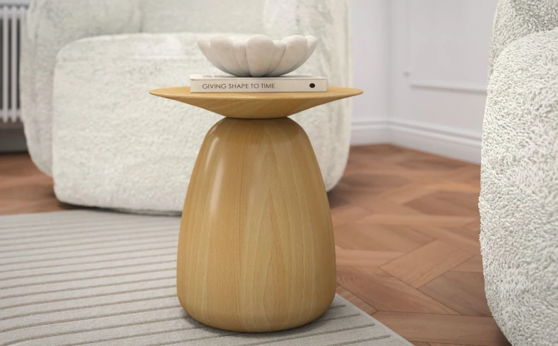 Beistelltisch Holz 34 cm Höhe