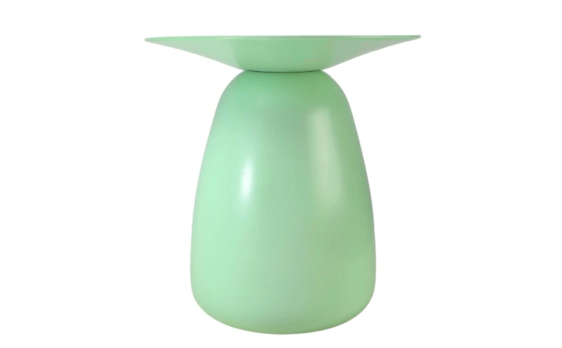 kleiner Holztisch pastellgrün modern