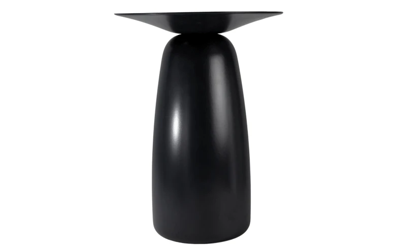 kleiner Holztisch schwarz modern 44 cm