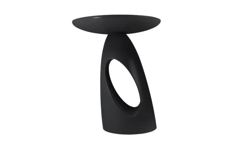 kleiner Holztisch schwarz modern 40 cm