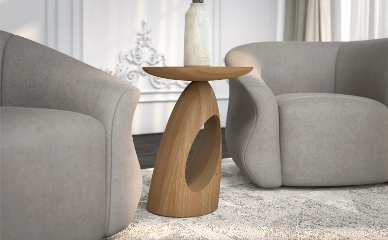 Beistelltisch Holz 40 cm Höhe