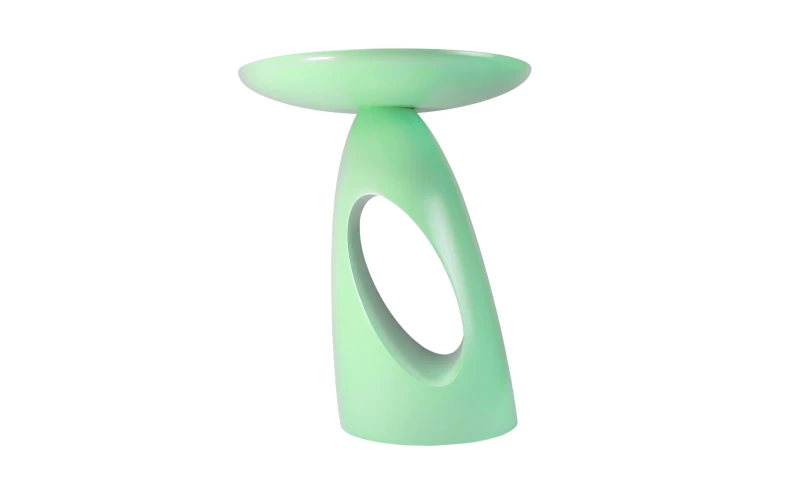 kleiner Holztisch pastellgrün modern 40 cm