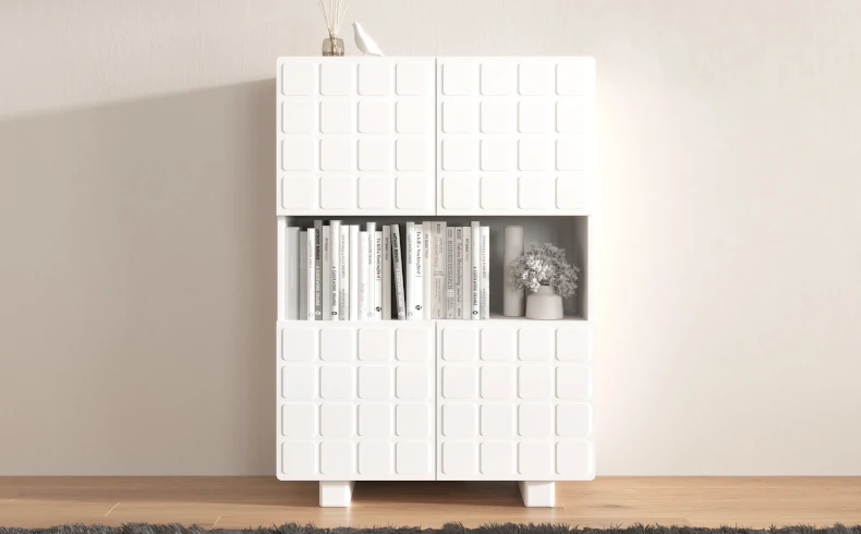 hohe Kommode weiß 120 cm