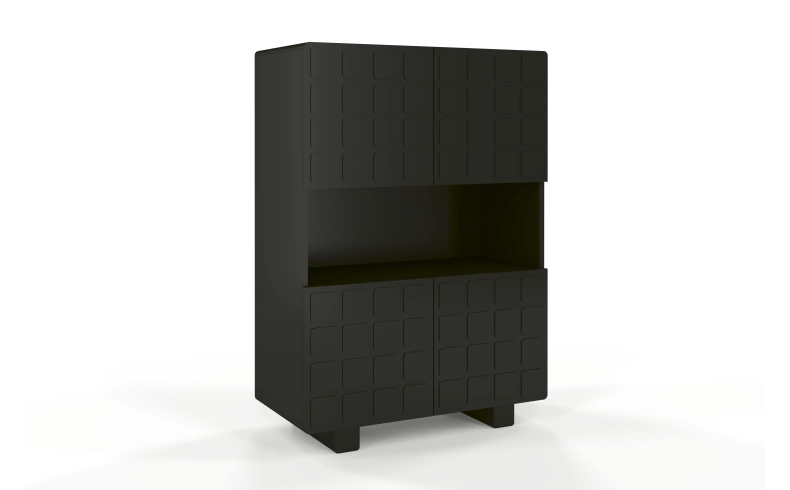 moderne schwarze Kommode Wohnzimmer