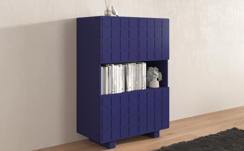 Kommode marineblau 120 cm breit