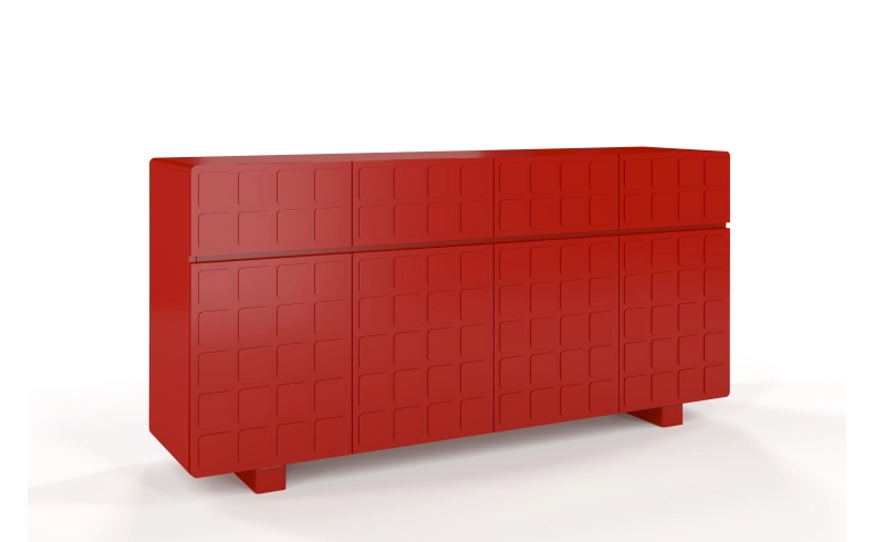 moderne rote Kommode Wohnzimmer