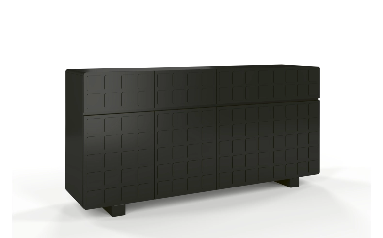 moderne schwarze Kommode Wohnzimmer