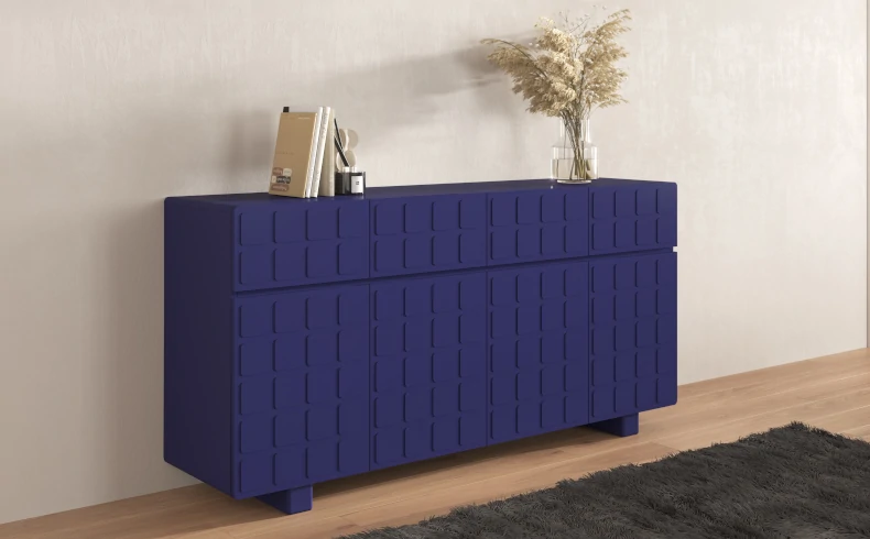 Kommode marineblau 169 cm breit