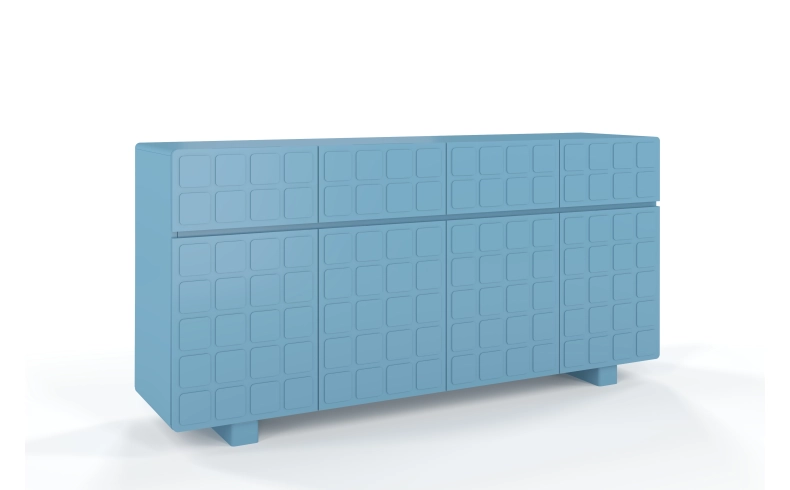 moderne Kommode pastellblau Wohnzimmer