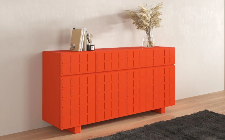 orange Kommode 169 cm breitD