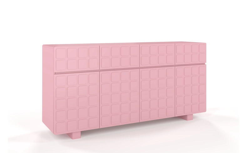 moderne Kommode puderrosa Wohnzimmer