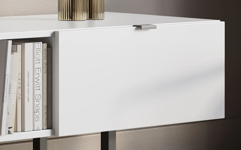 TV Board weiß mit Schublade modern