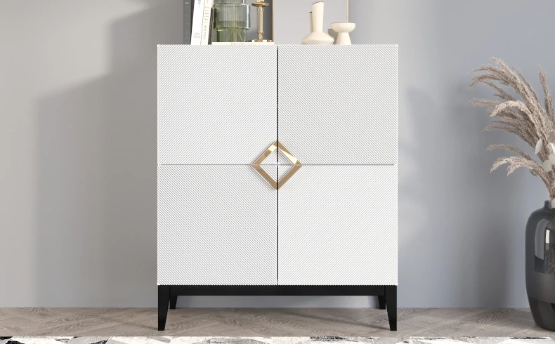 Kommode weiß Holz 100 cm