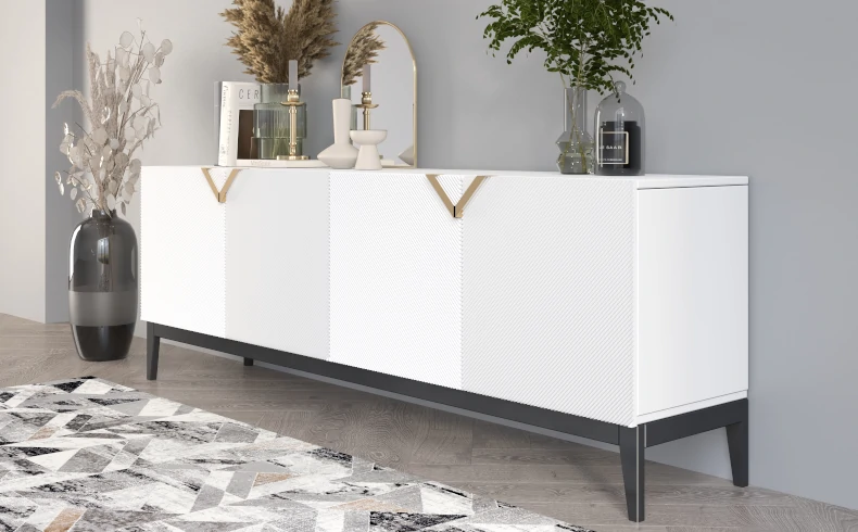 Sideboard 200 cm weiß modern