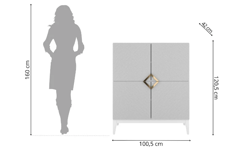 Sideboard weiß modern 100 cm