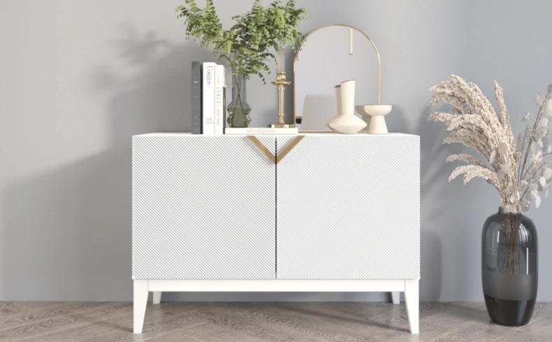 Kommode weiß Holz 100 cm