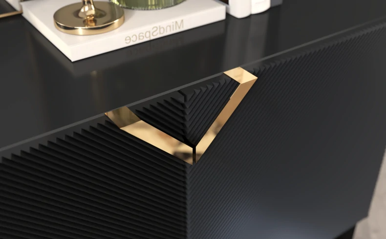 Kommode schwarz Wohnzimmer modern