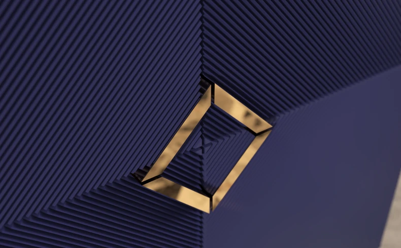 Kommode blau Wohnzimmer modern