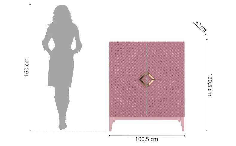 Sideboard rosa modern