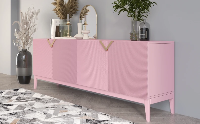 Kommode puderrosa Wohnzimmer