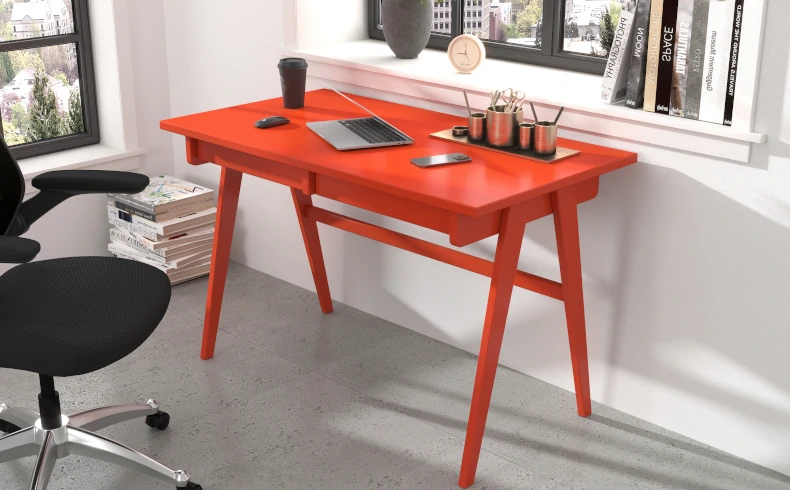 Schreibtisch orange modern