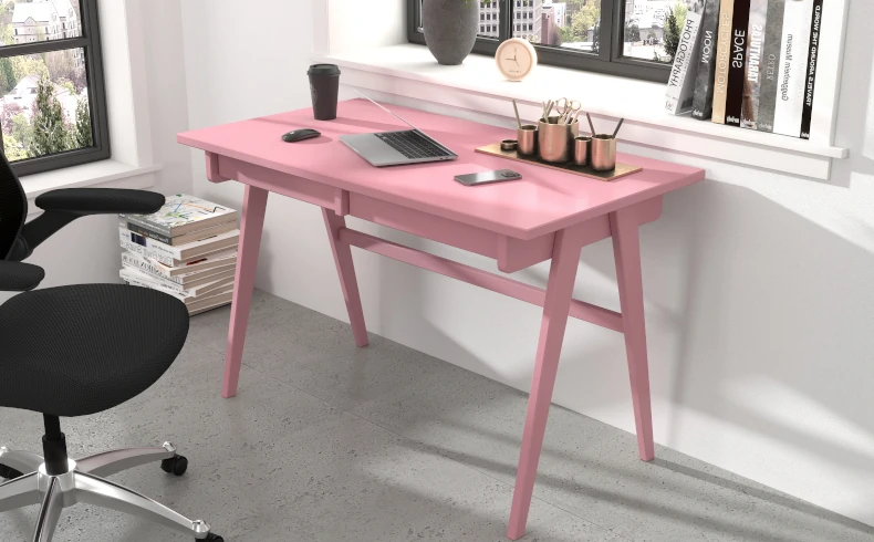 Schreibtisch rosa modern