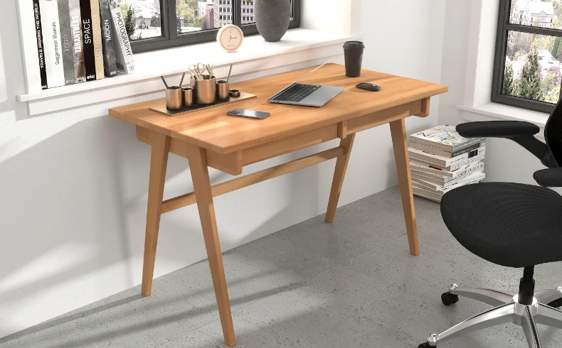Schreibtisch Holz 120 cm