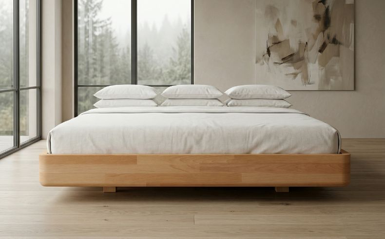 Massivholz Schwebebett