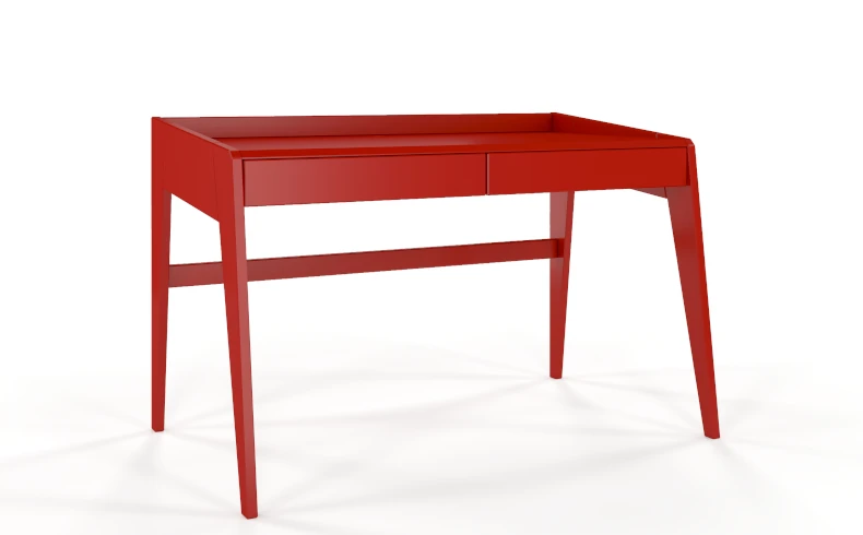 Schminktisch rot modern mit Schubladen