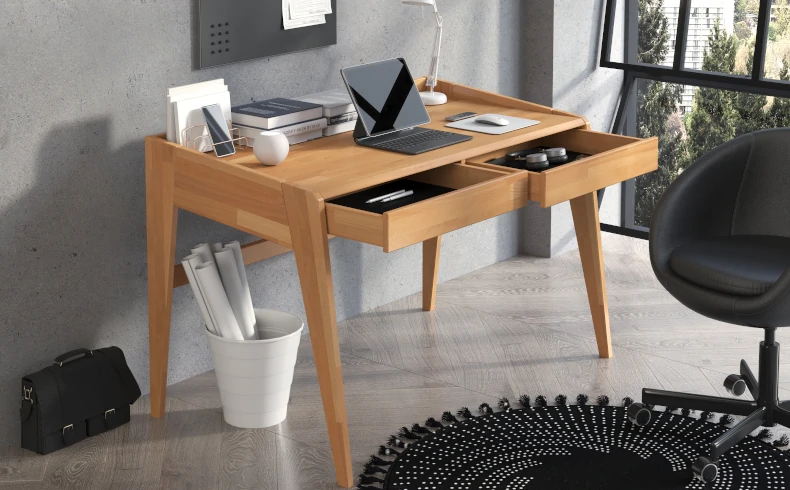 Schreibtisch Holz modern