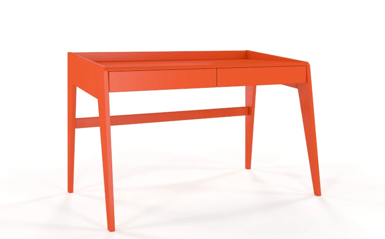 Schminktisch orange modern mit Schubladen