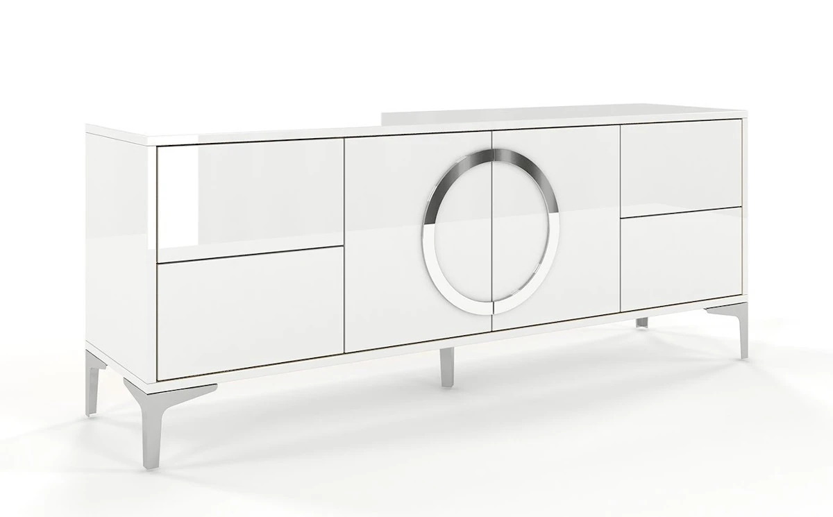 TV Schrank weiß hochglanz