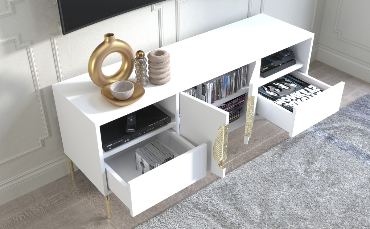TV Schrank weiß modern