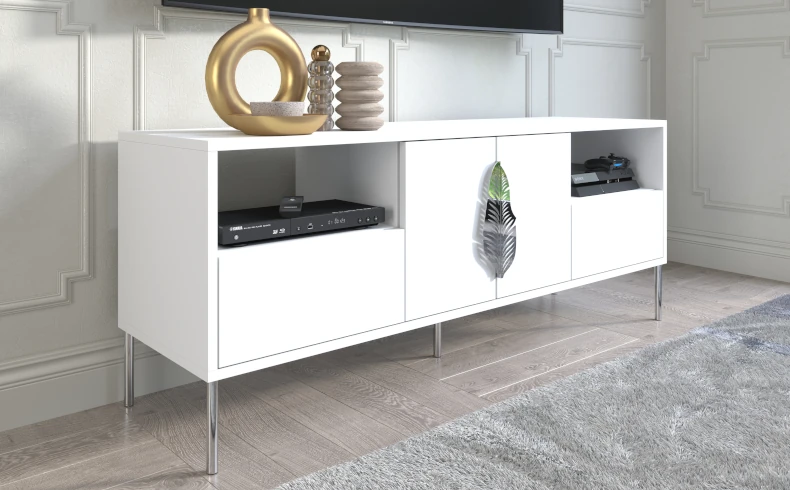 TV Schrank weiß moder