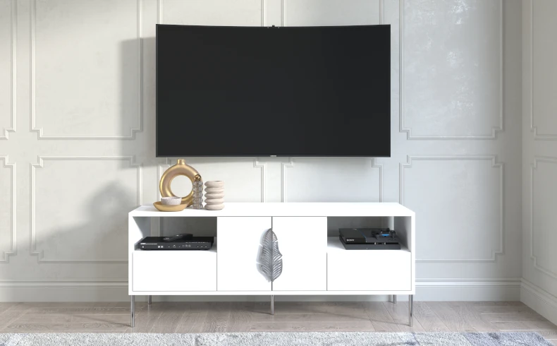 TV Lowboard 140 cm weiß