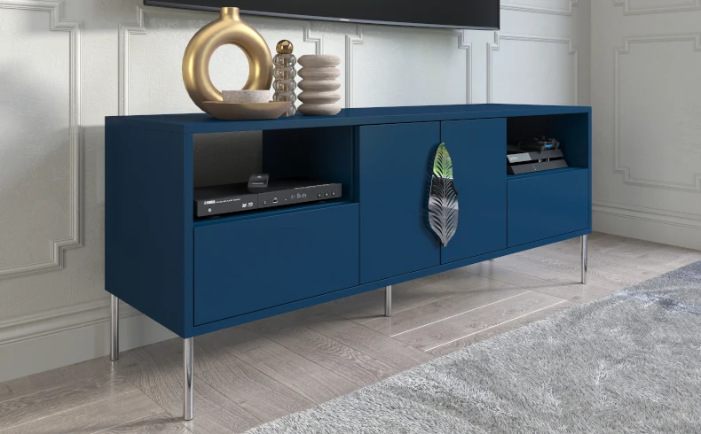 TV Schrank blau modern