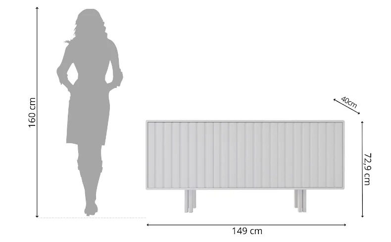 Sideboard weiß grifflos modern