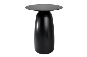 Holztisch Kayani Baobab 44 in verschiedenen Farben / Höhe 44 cm / Schwarz
