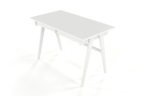 Schreibtisch / Schminktisch mit Schubladen aus Holz Visby Edda / Vollflächiges Weiß