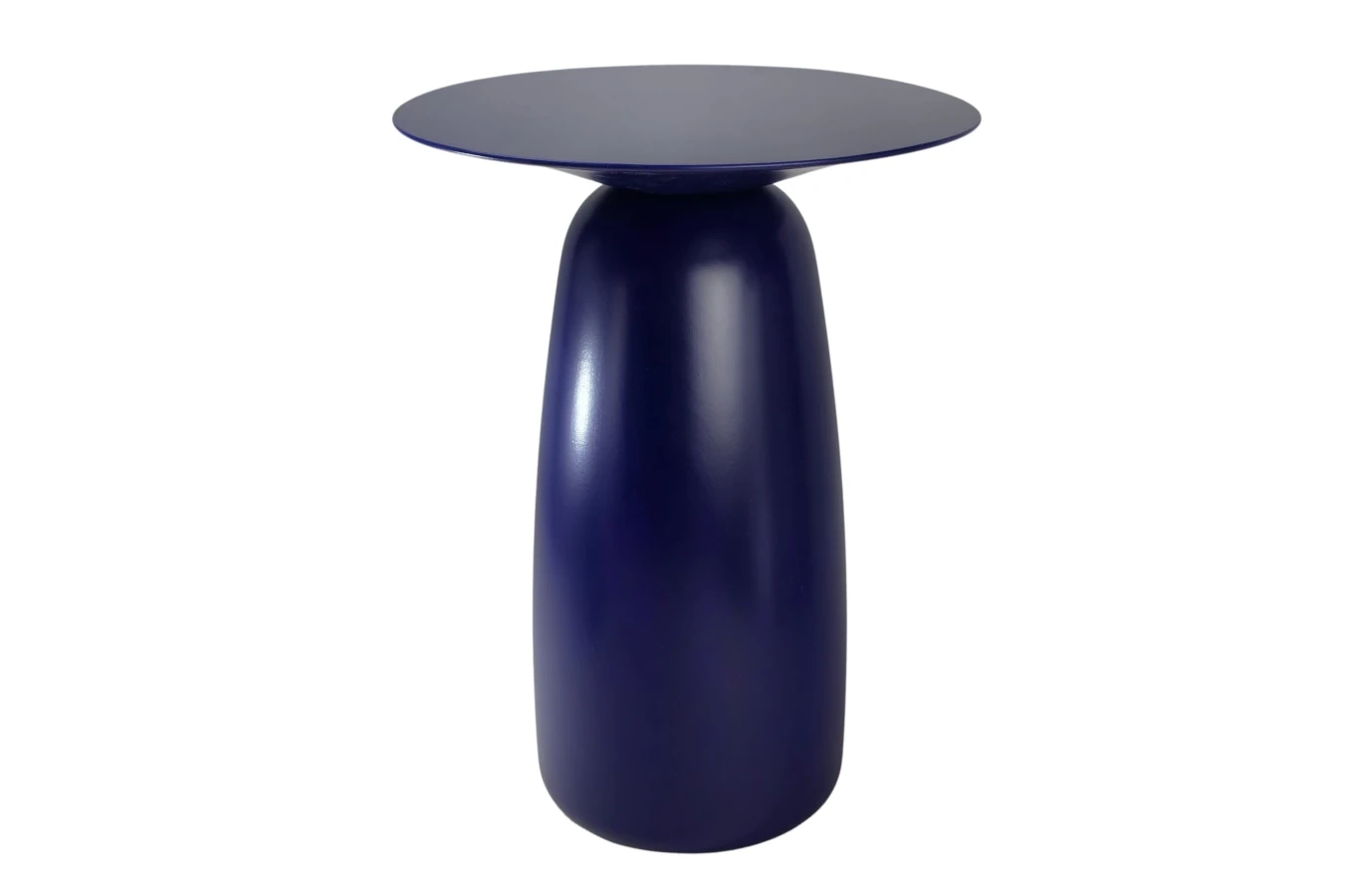 Holztisch Kayani Baobab 44 in verschiedenen Farben / Höhe 44 cm / Marineblau