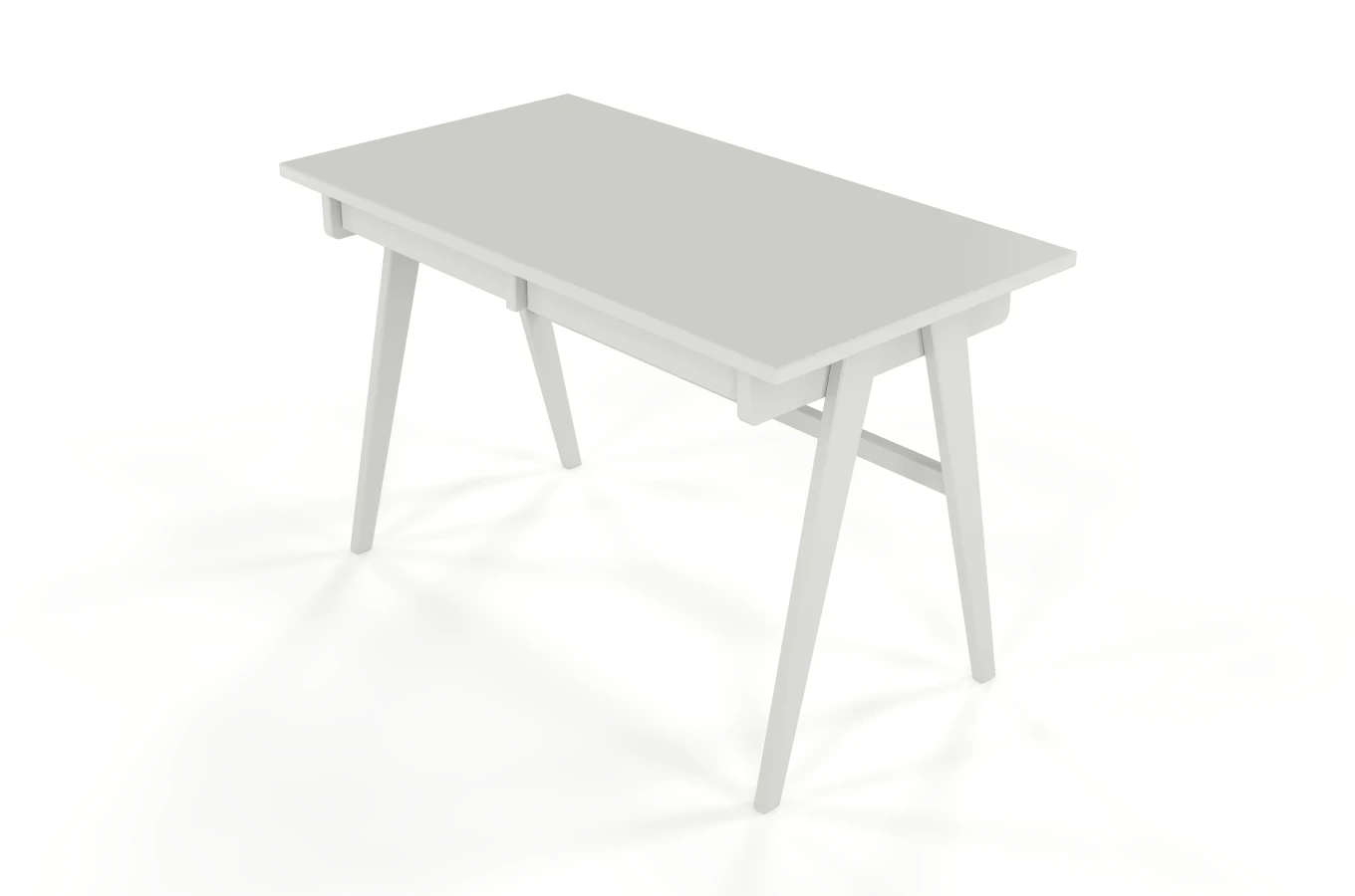 Schreibtisch / Schminktisch mit Schubladen aus Holz Visby Edda / Milchgrau