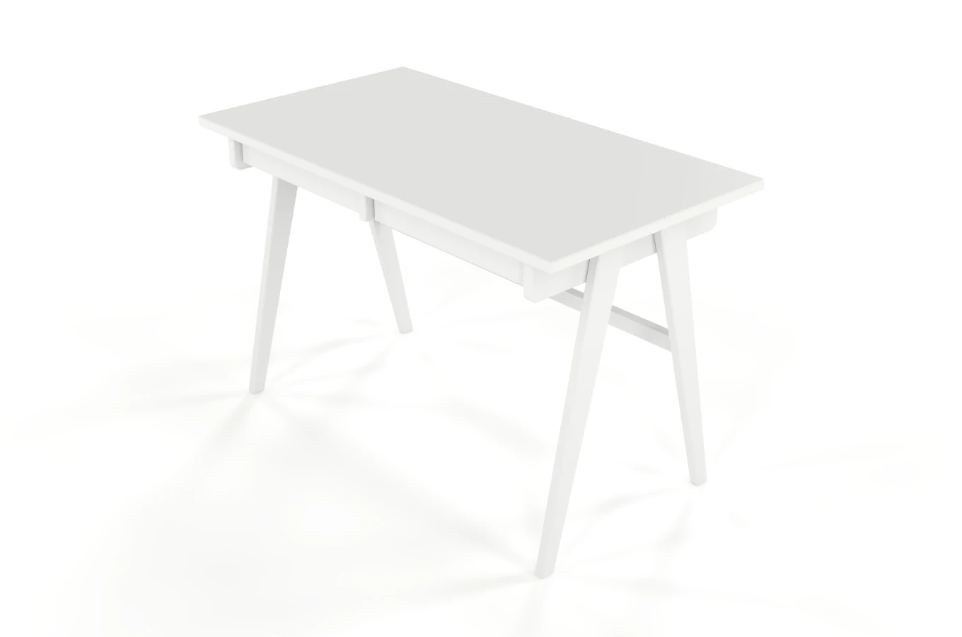 Schreibtisch / Schminktisch mit Schubladen aus Holz Visby Edda / Vollflächiges Weiß