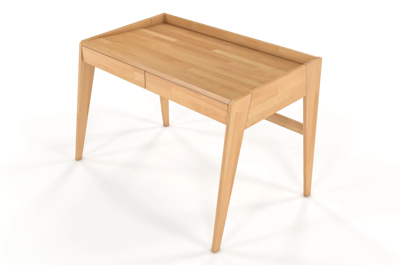 Schreibtisch / Schminktisch mit Schubladen aus Buchenholz Visby Lisa / 125 x 70 cm